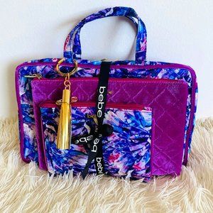 Bebe 3pc Hanging Weekender Set